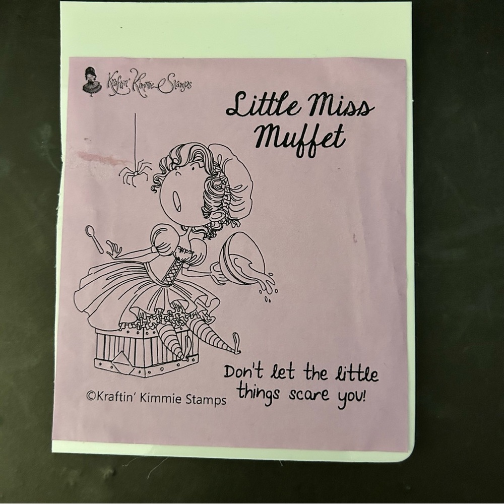 Kraftin’ Kimmie Stamps - Little Miss Muffet 2 pcs